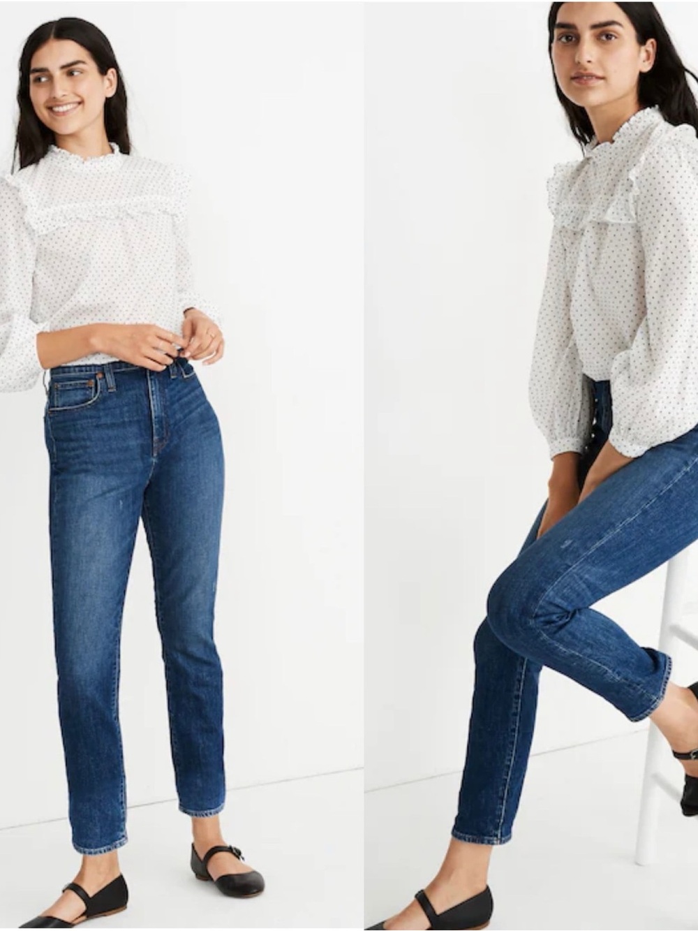 Madewell High Rise Slim Crop Boyjean 24 Bellbrook Wash